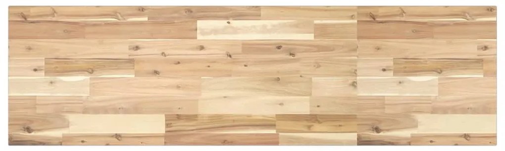 vidaXL Tampo p/ móvel casa de banho 140x40x2 acácia maciça não tratada