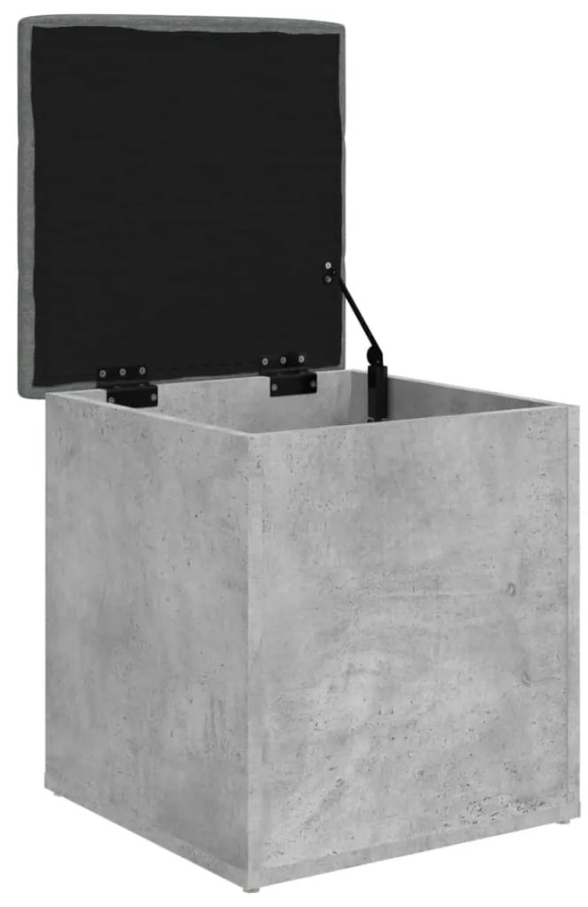 Banco de arrumação 42x42x45cm derivados madeira cinzento sonoma