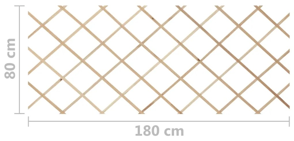 Cercas em treliça 5 pcs 180x80 cm madeira de abeto maciça