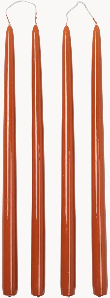 Velas de jantar artesanais Smooth, conjunto de 4