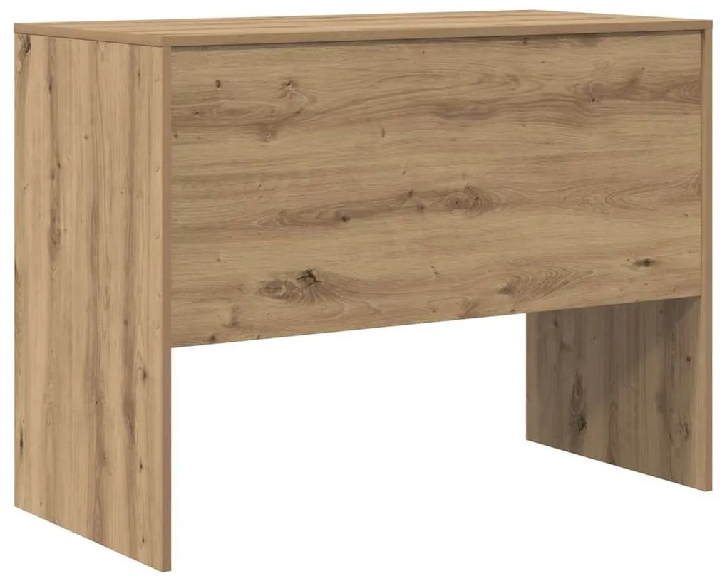Secretária Carvalho Artesanal MDF 100 x 50 x 76 cm Simples