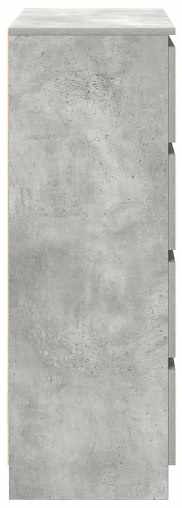 Aparador 80x35x99 cm derivados de madeira cinzento cimento