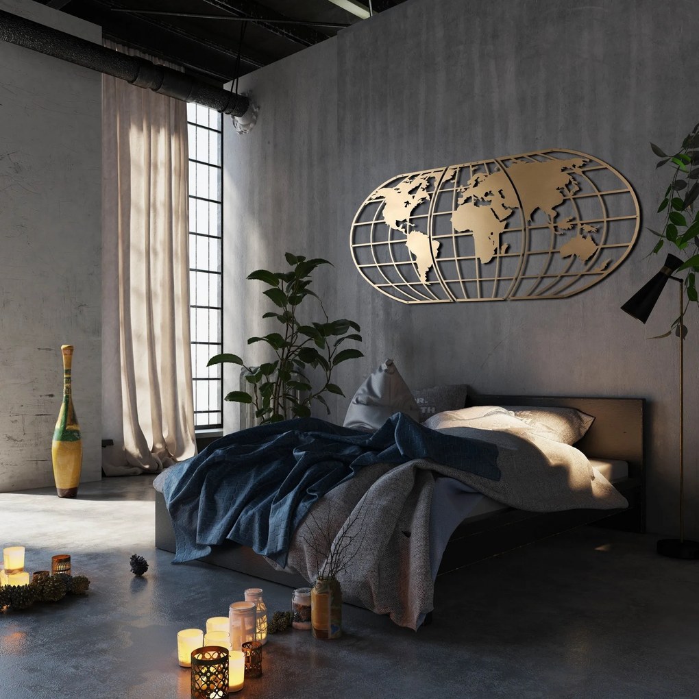 Acessório Decorativo de Metal Mt-03 – Dourado – 60 x 120 cm
