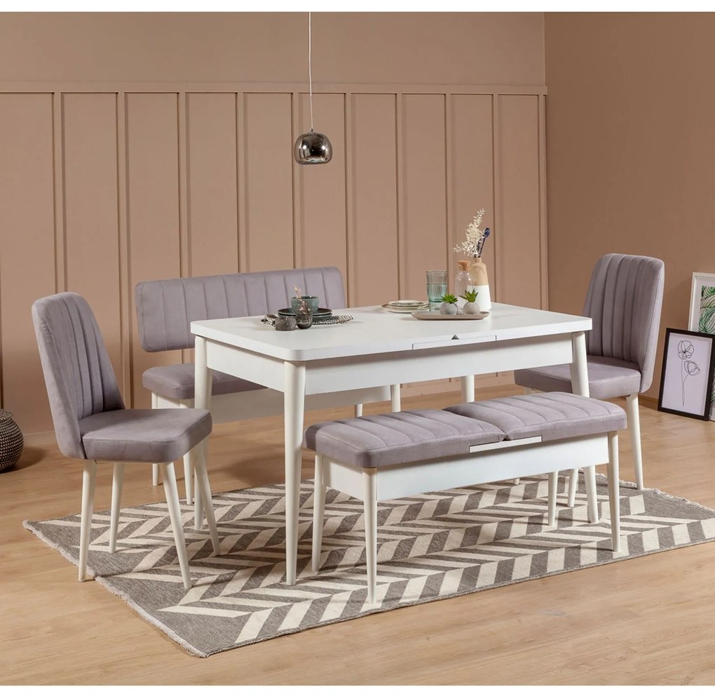 Banco Vina – Branco – 110 x 46 x 40 cm