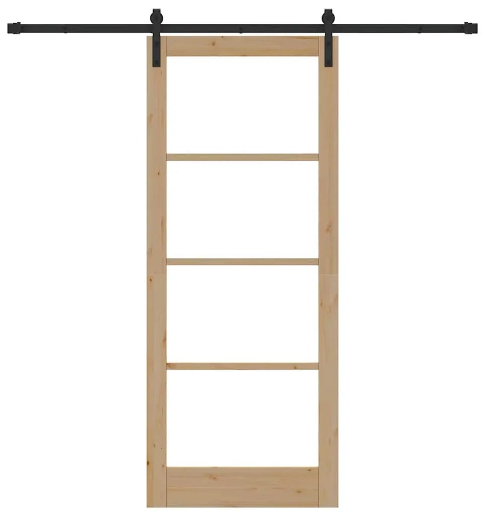 Porta Deslizante vidaXL com Conjunto de Ferragens 'ORKDAL'86x211 cm
