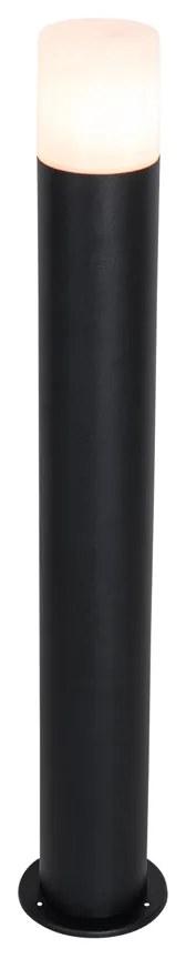 Candeeiro de pé para exterior preto abajur opala 70 cm - Odense