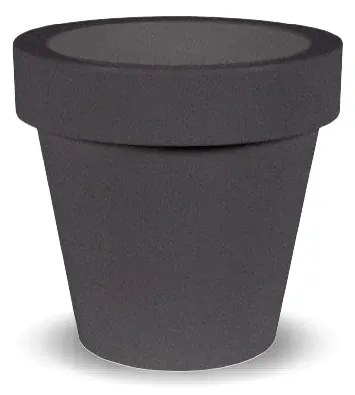 Vaso de flores colorido redondo Polietileno CASA, JARDIM, RESTAURANTE, BAR MAGNOLIA GIGANTE 160 (ø160x152 cm) - Cinzento