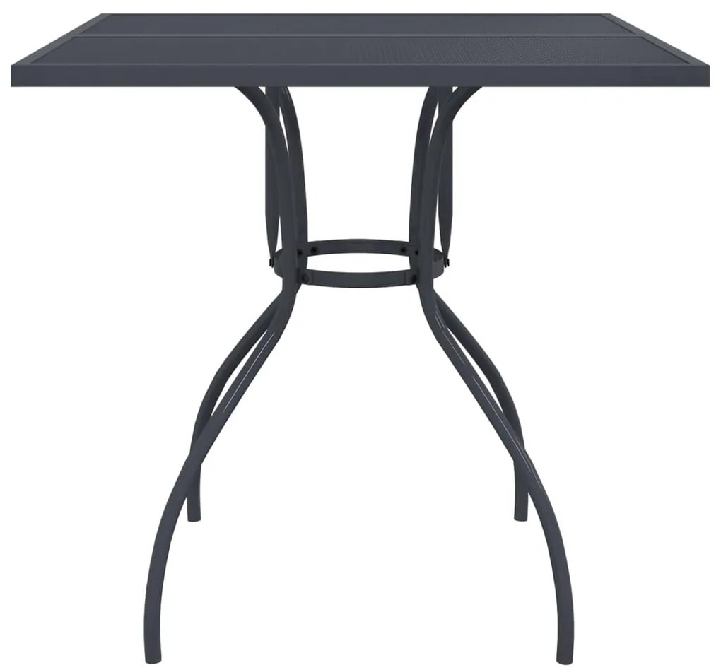 5 pcs conjunto de jantar para jardim rede de metal antracite