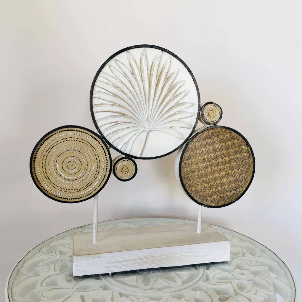 Peça Decorativa | Círculos | 42x10.5x40CM