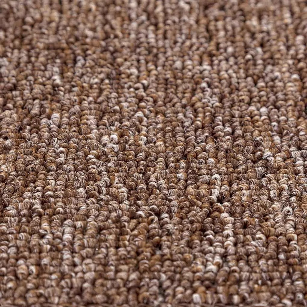 Tapetes de Escada vidaXL com Fundo de Látex Castanho 20x75 cm