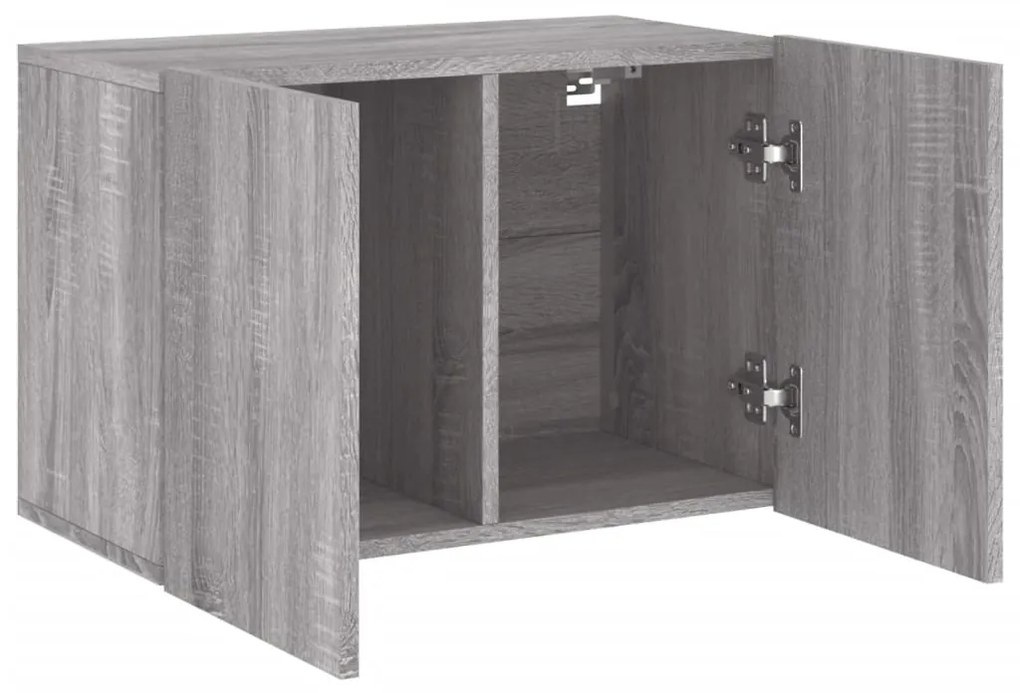 Móvel de parede para TV 60x30x41 cm cinzento sonoma