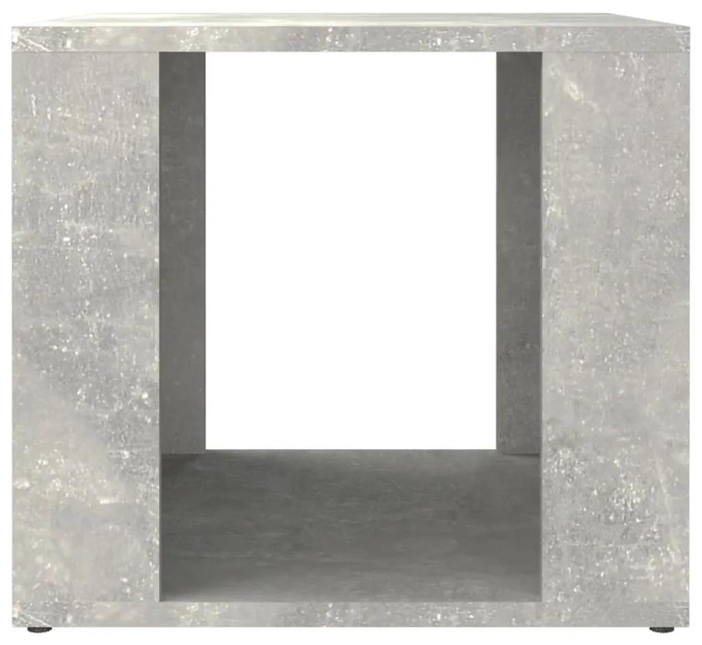 Mesa de cabeceira 41x40x36cm derivados madeira cinzento-cimento