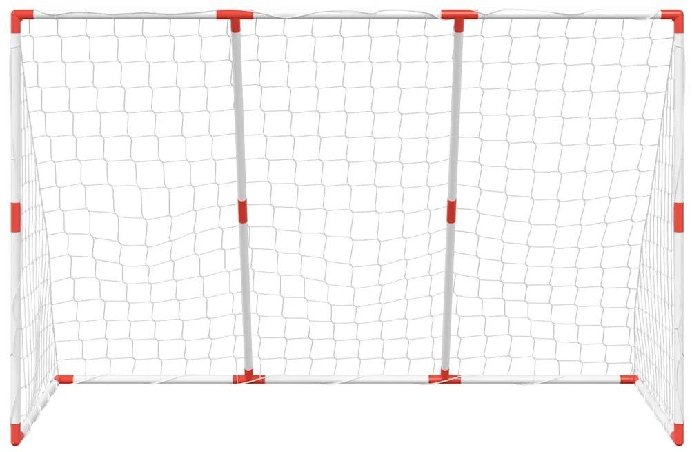 Baliza futebol infantil c/ bolas 2 em 1 184x64x124 branco