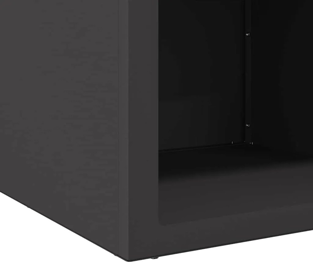 Fire Pit Preto 50 x 50 x 40 cm Aço