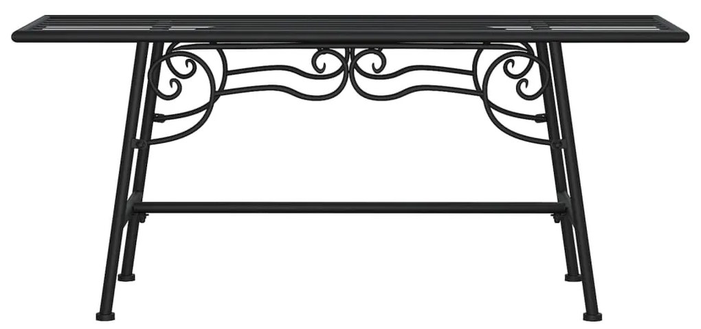 Banco para árvore 110 cm aço preto