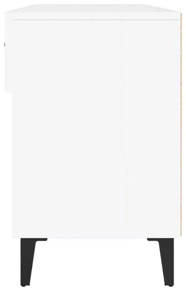 Sapateira 102x35x55 cm derivados de madeira branco brilhante