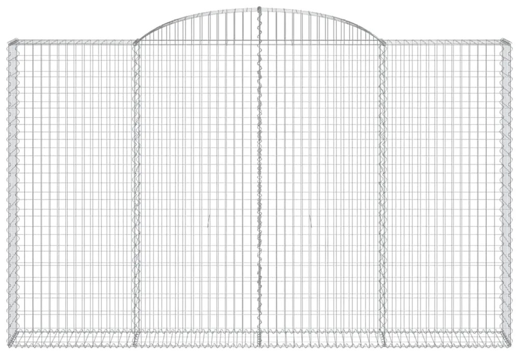 Cestos gabião arqueados 7pcs 300x30x180/200cm ferro galvanizado