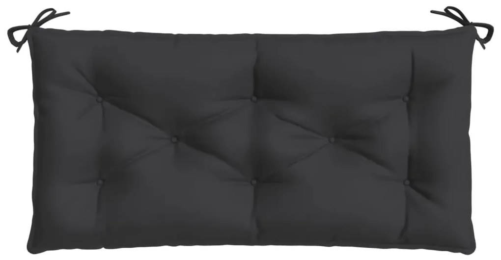 Almofadão p/ banco de jardim 110x50x7 cm tecido preto