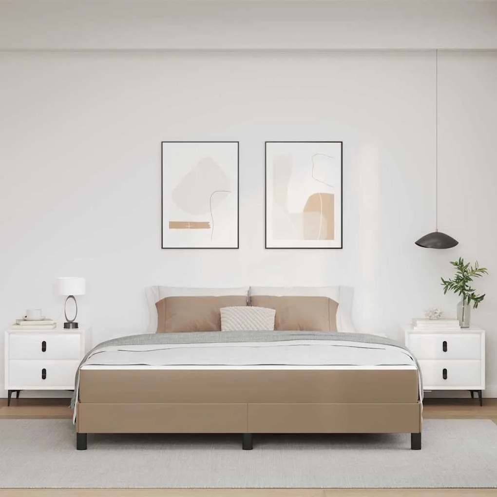 Cama Outros Cappuccino 180 x 200 cm Couro sintético