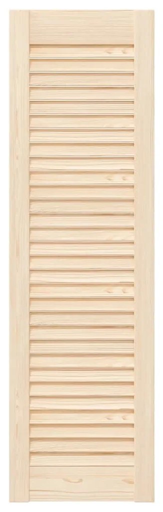 Portas de armário 4 pcs com design de persiana pinho maciço