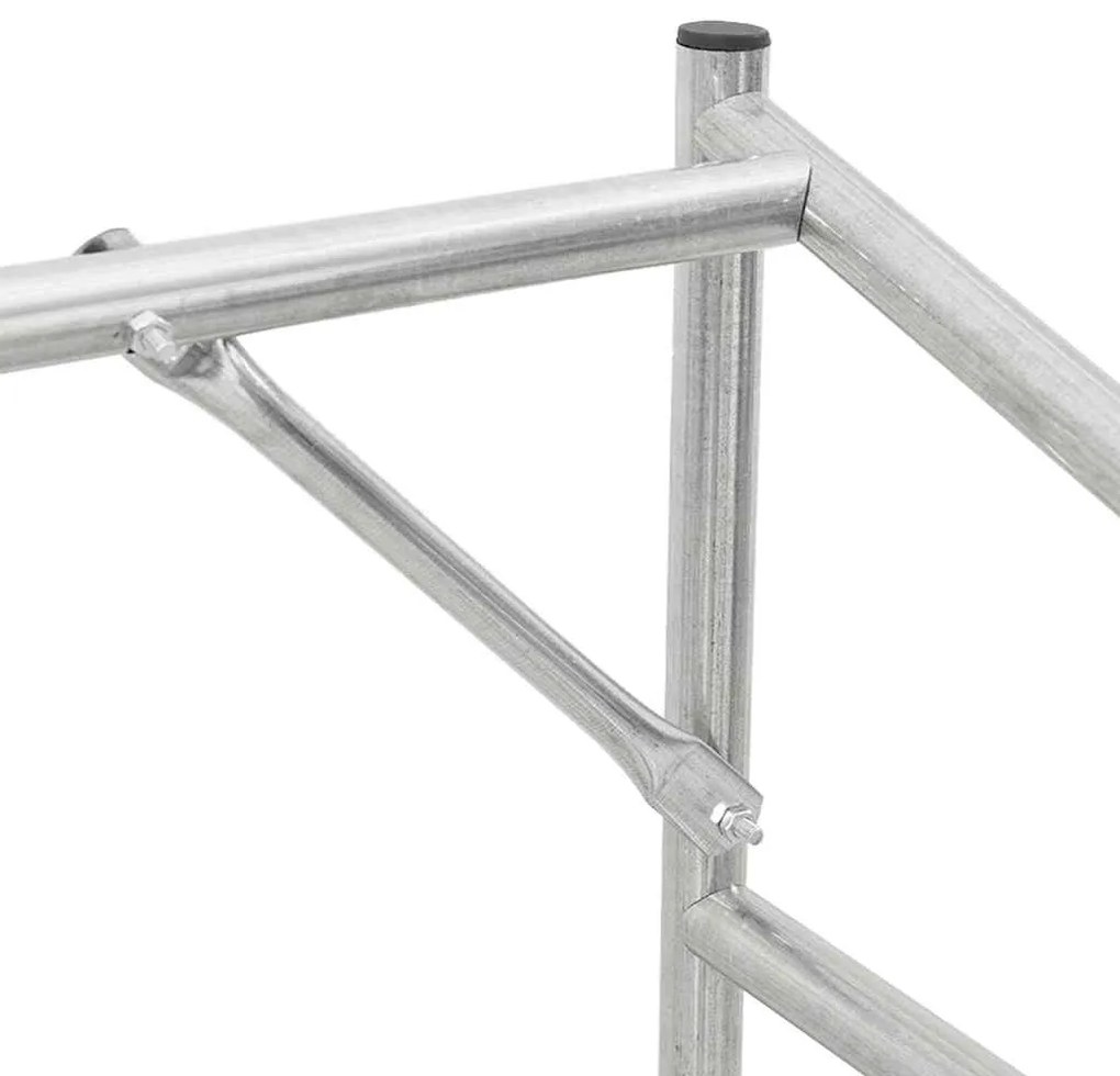 Rack de lenha tampa chuva 100,5x100,5x110,5cm aço galvanizado