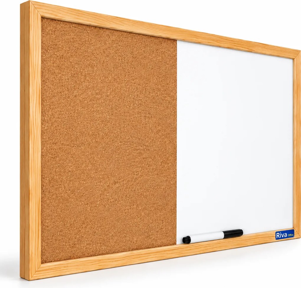 Quadro Combinado Riva Office 40x60 cm Cortiça e Melamina
