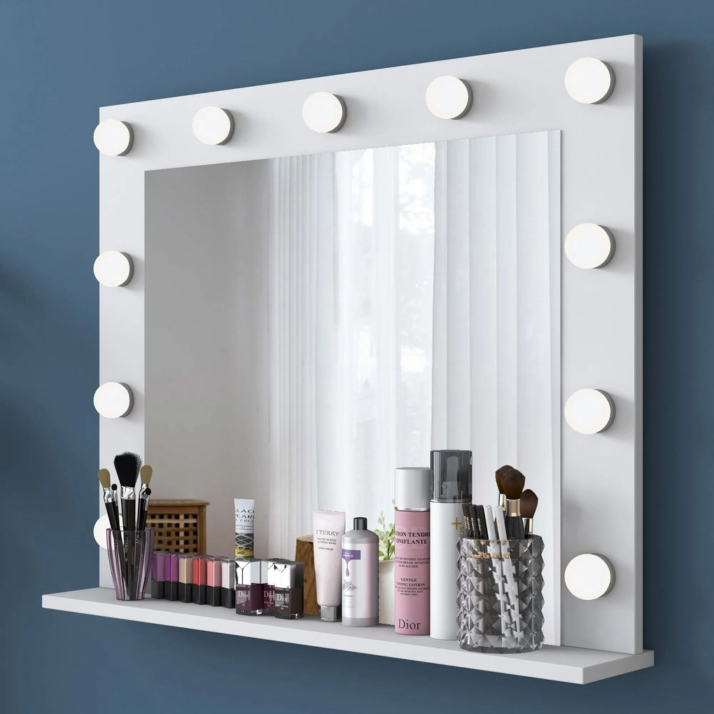 Mesa de Maquilhagem BJ119 – Branco – 120x81,6x44,5 cm