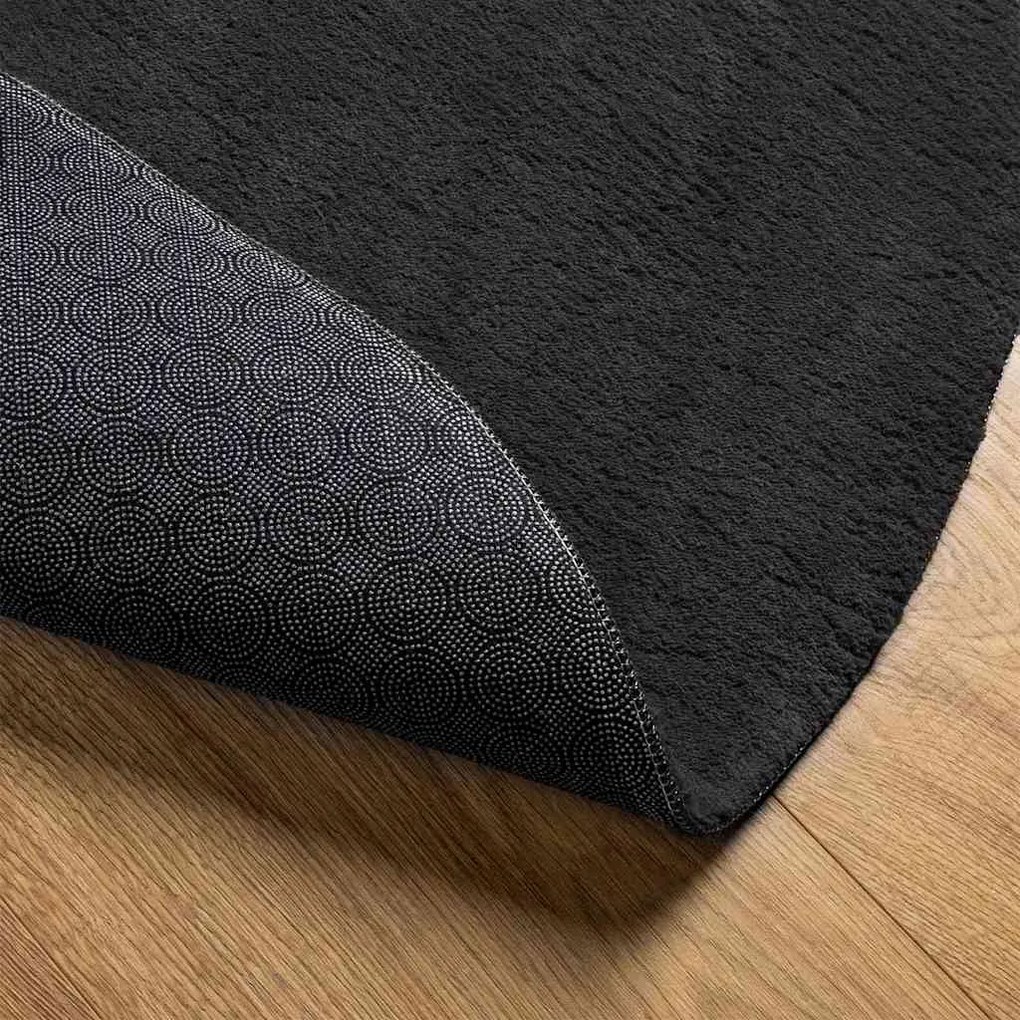 Tapetes Preto 100 x 200 cm Poliéster