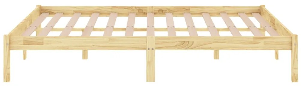 Estrutura de cama 140x190 cm pinho maciço