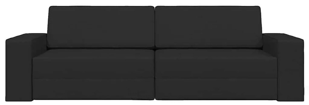 Sofá Cama 2 em 1 Preto 245x150x60.5 cm Tecido