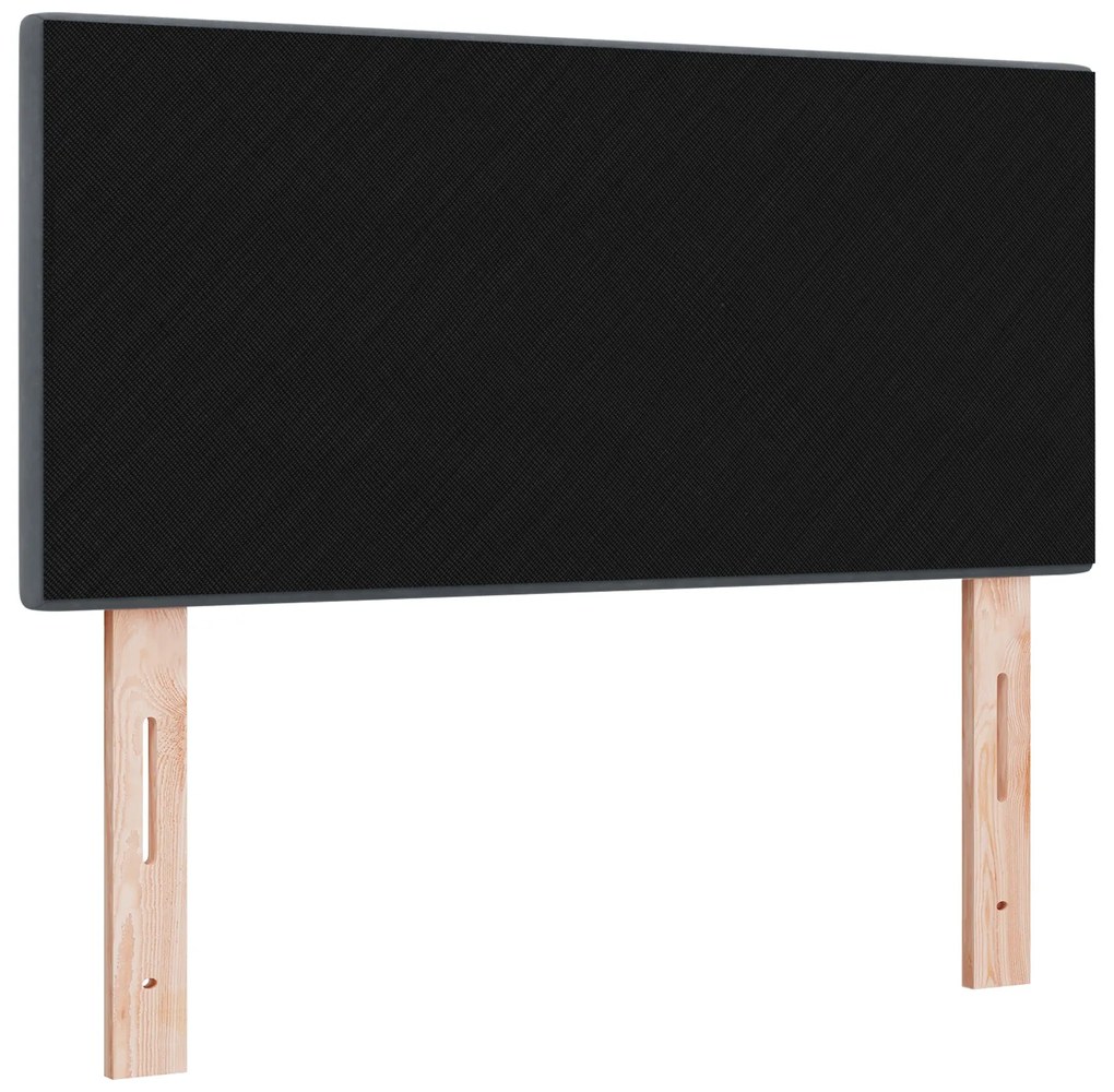 Cabeceira vidaXL Botão Matelassado Cinza Escuro 100 cm Veludo
