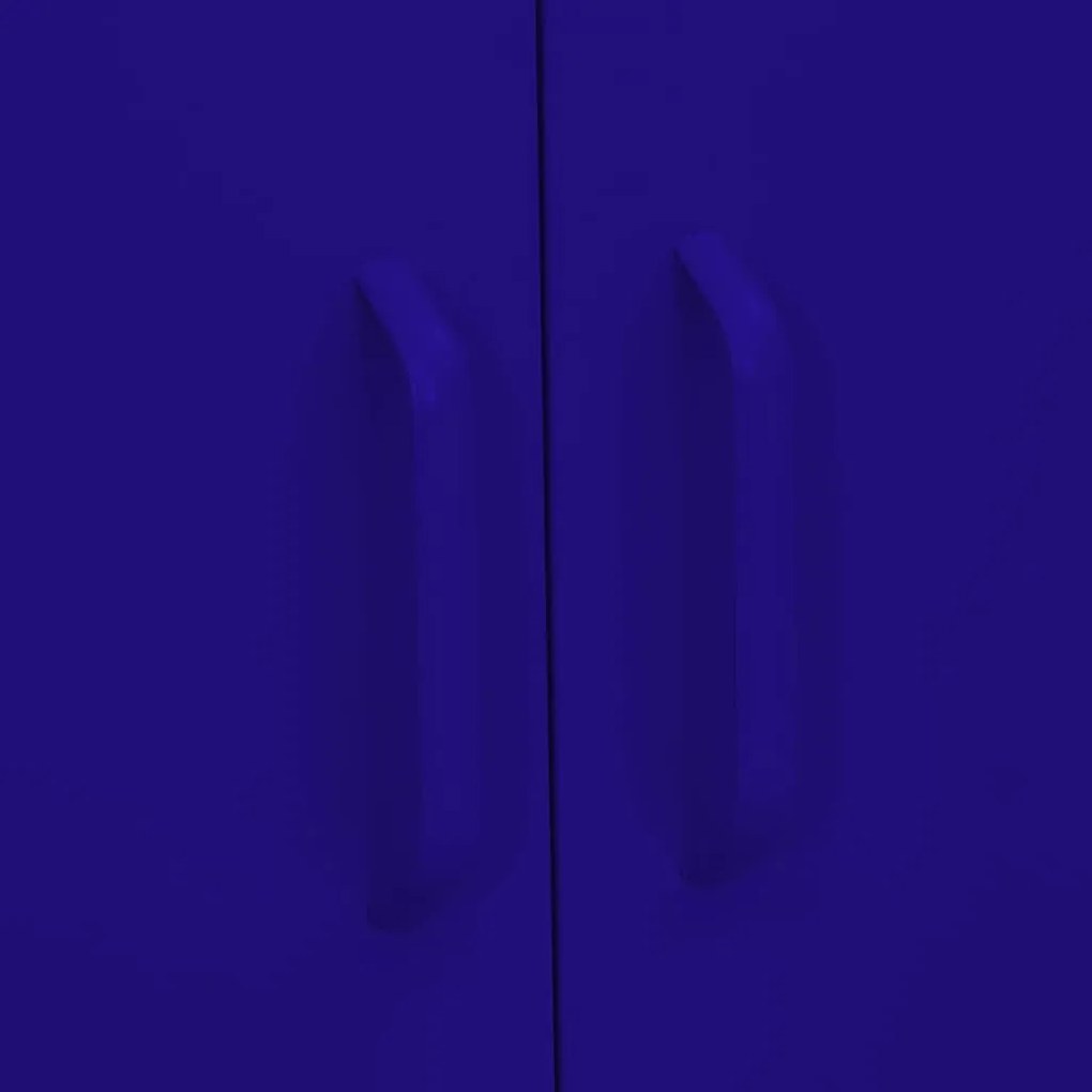 Armário de arrumação aço 80x35x101,5 cm azul-marinho