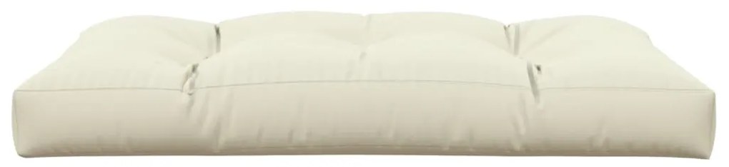 Almofadão para sofá de paletes 120x80x12 cm tecido creme