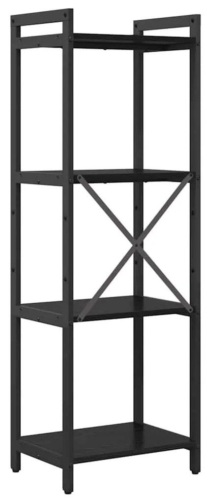 Estante Carvalho preto 40 x 30 x 118 cm Madeira processada