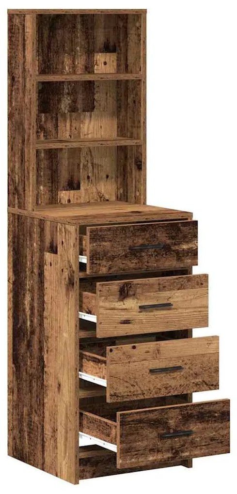 Highboard Madeira Velha 40x41x135 cm Madeira Engenharia