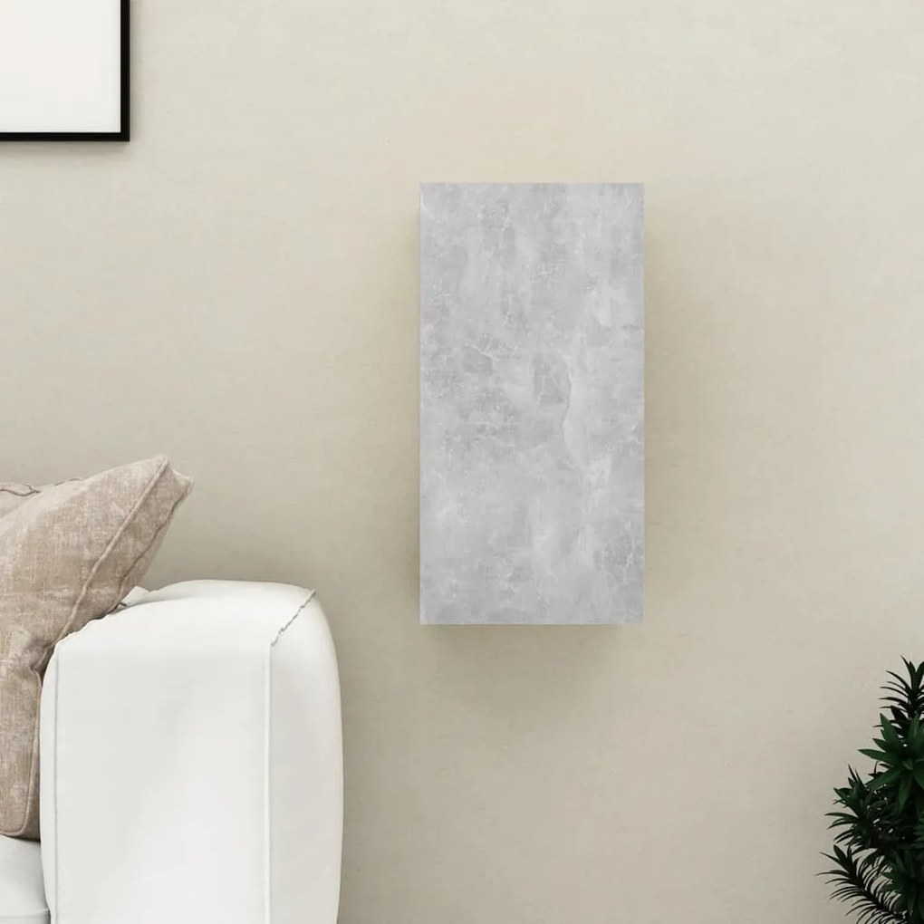 vidaXL Móvel de TV 30,5x30x60 cm derivados de madeira cinzento cimento