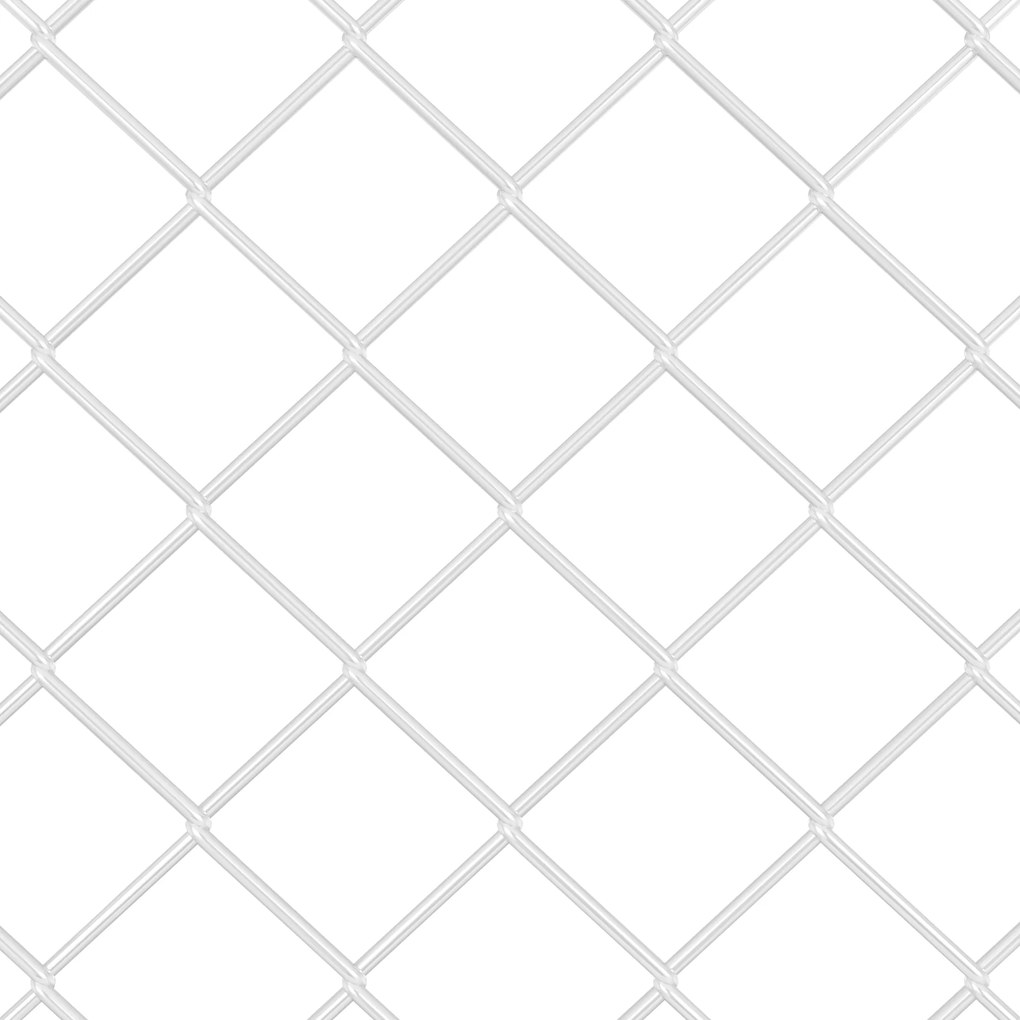 Cerca de Cadeia com 20 Postes U Prateado 1.6x10 m Aço