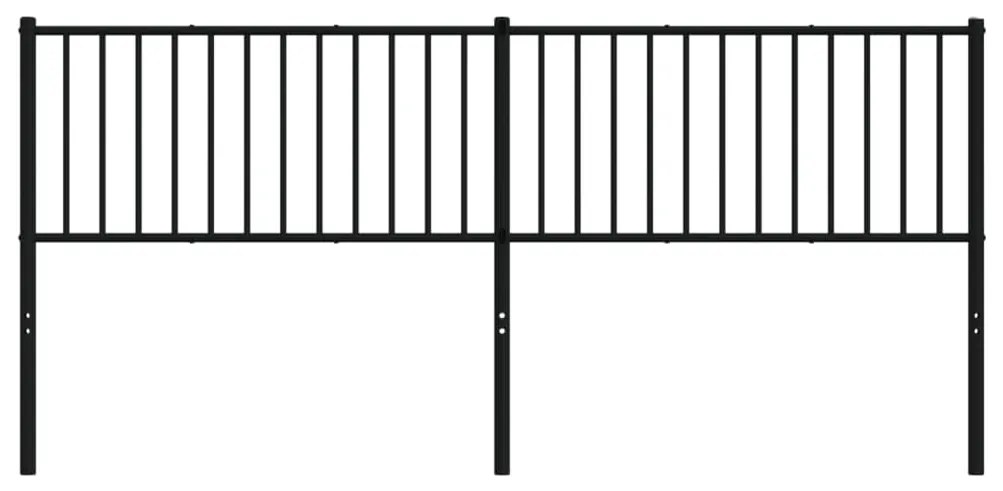 Cabeceira de cama 193 cm metal preto