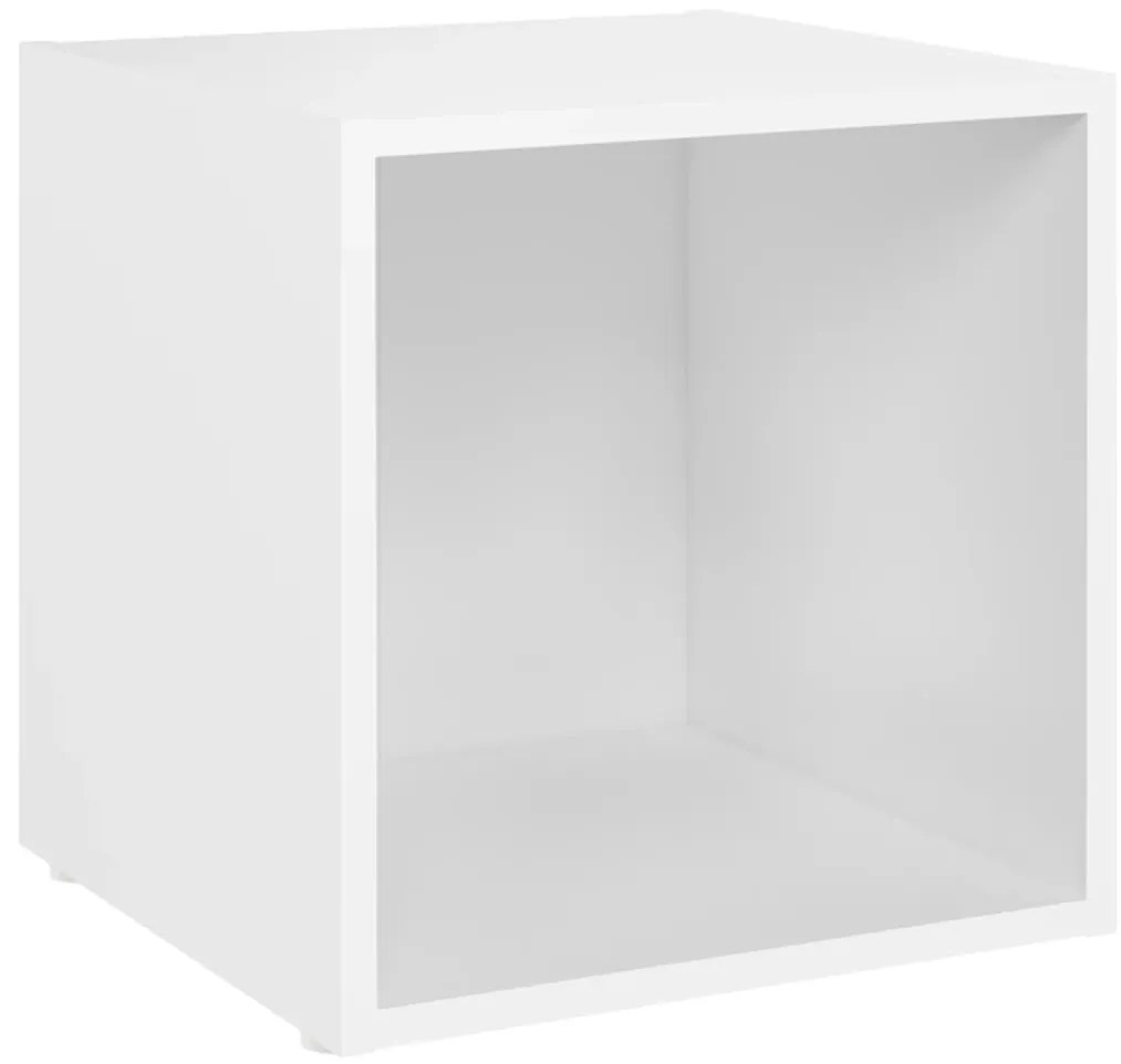 3 pcs conjunto de móveis para TV contraplacado branco
