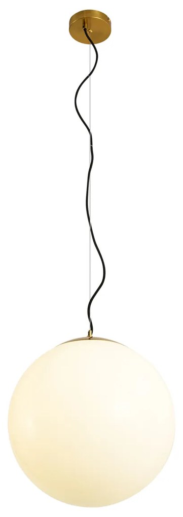 Candeeiro de suspensão escandinavo em vidro opalino 40 cm - Ball 40 Moderno,Design