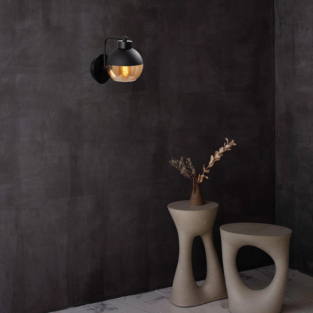 Aplique de Parede Anı – Preto – 14 cm