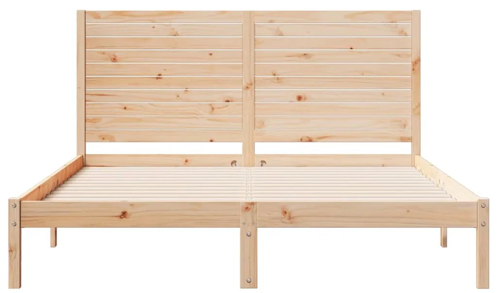 Cama extra longa sem colchão 140x220 cm madeira maciça
