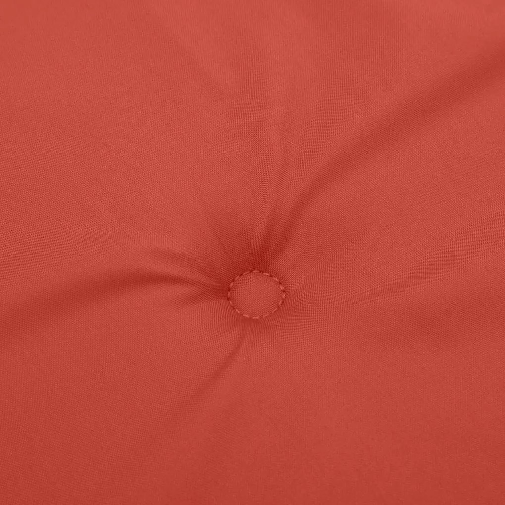 Almofadões cadeiras altas 6 pcs mesclado tecido vermelho