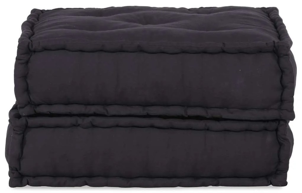 Pufe modular 70x70x36 cm tecido antracite