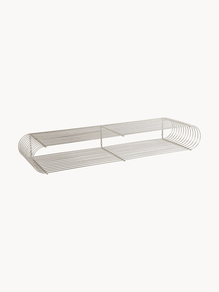 Estante de parede em metal Curva, L 80 cm
