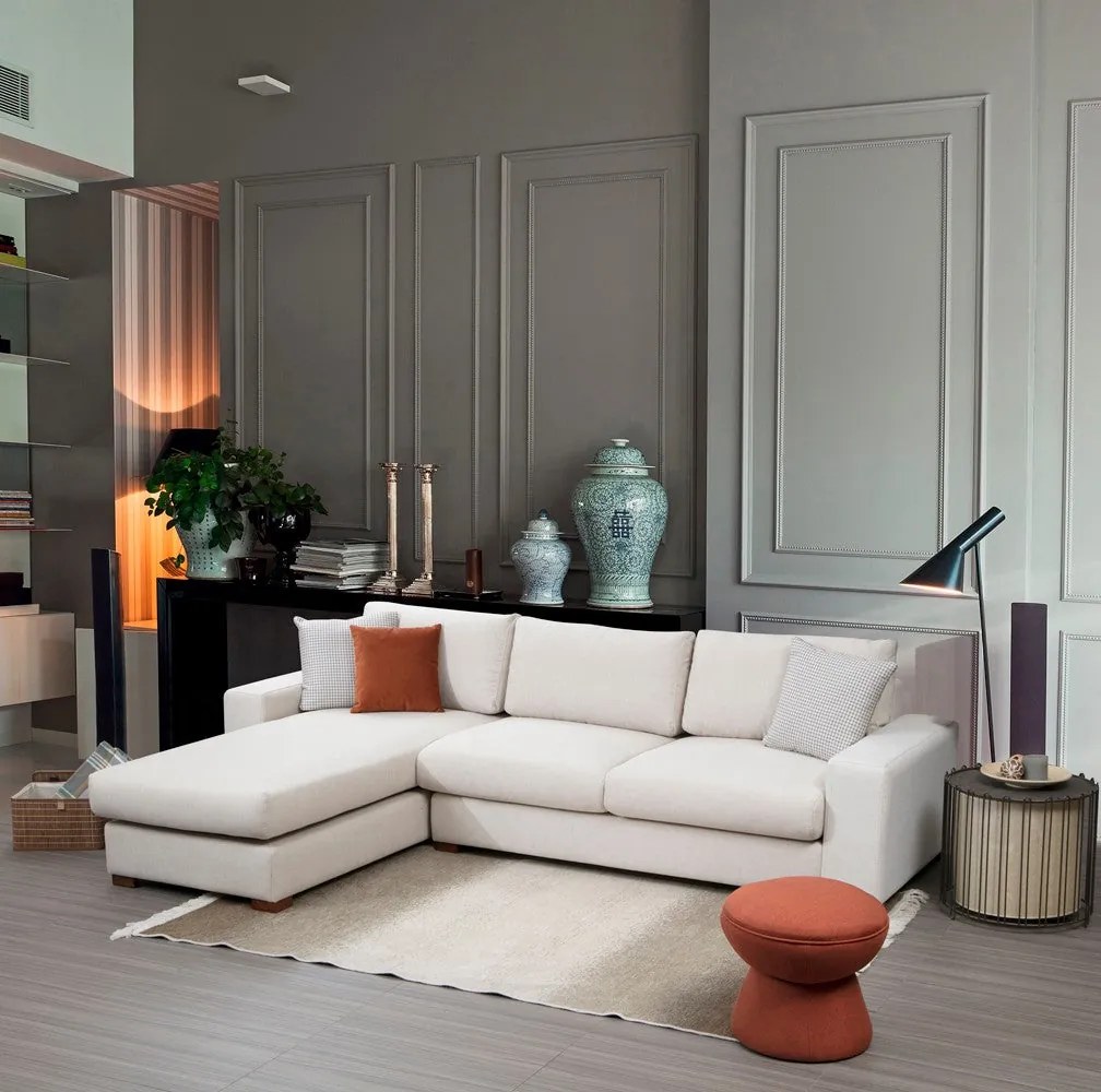 Sofá de Canto Loop – Branco – 270 x 194 cm
