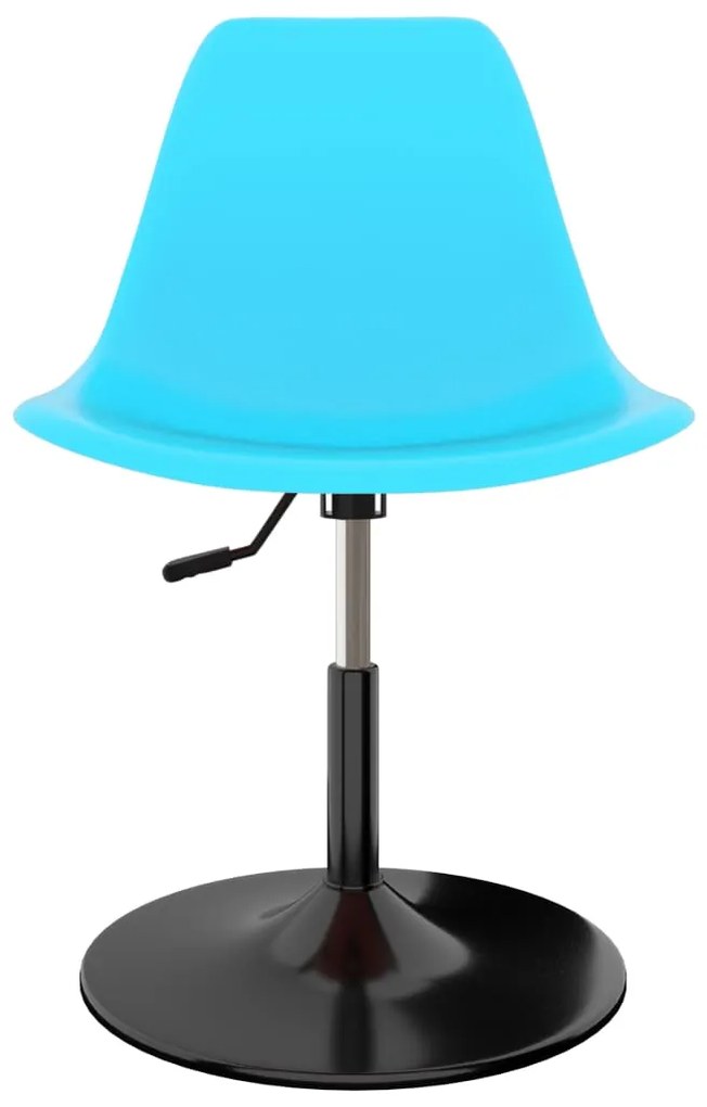 Cadeiras de jantar giratórias 2 pcs PP azul