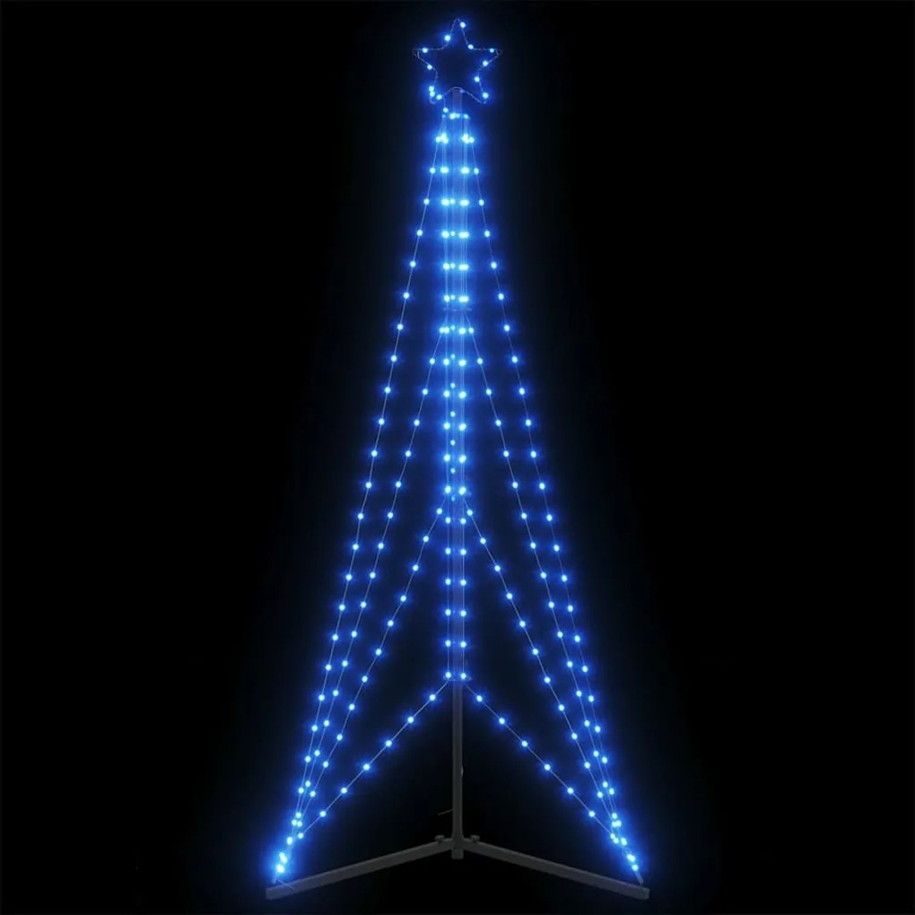 vidaXL LED Árvore de Natal 363 LEDs Azul 182 cm