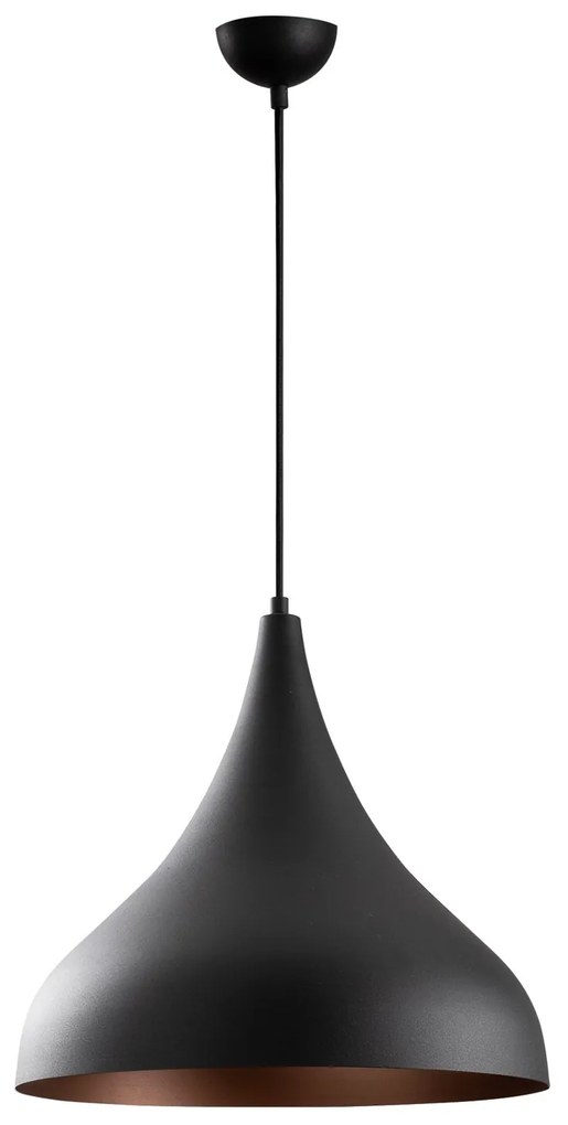 Candeeiro de Teto Berceste – Preto – 41 cm de Diâmetro