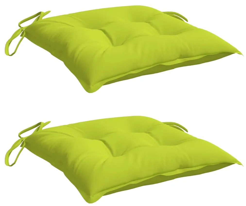 Almofadões móveis de paletes 2pcs tecido oxford verde brilhante